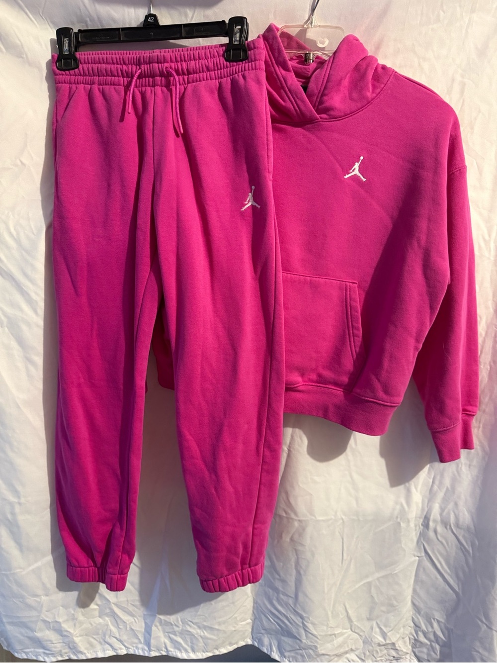 Jordan Kids Hot Pink Fleece Hoodie & Joggers Set